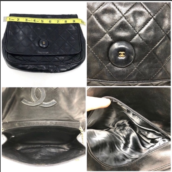 Auth CHANEL Matelasse Lambskin Chain Crossbody - Picture 8 of 8